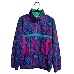 Janeve Vintage 90s Sweater 1/4 Zip Pullover Size S